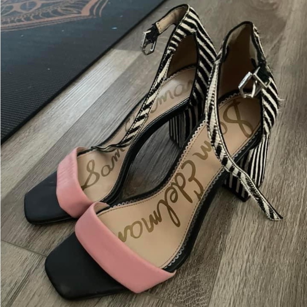 Daniella Zebra Print Calf Hair & Suede Sandals